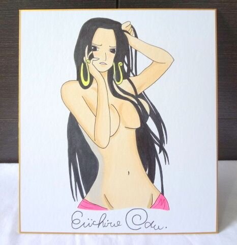 Educational counterfeit reference image (f213762824.1). — educational counterfeit (FAKE) shikishi reference associated with Eiichiro ODA