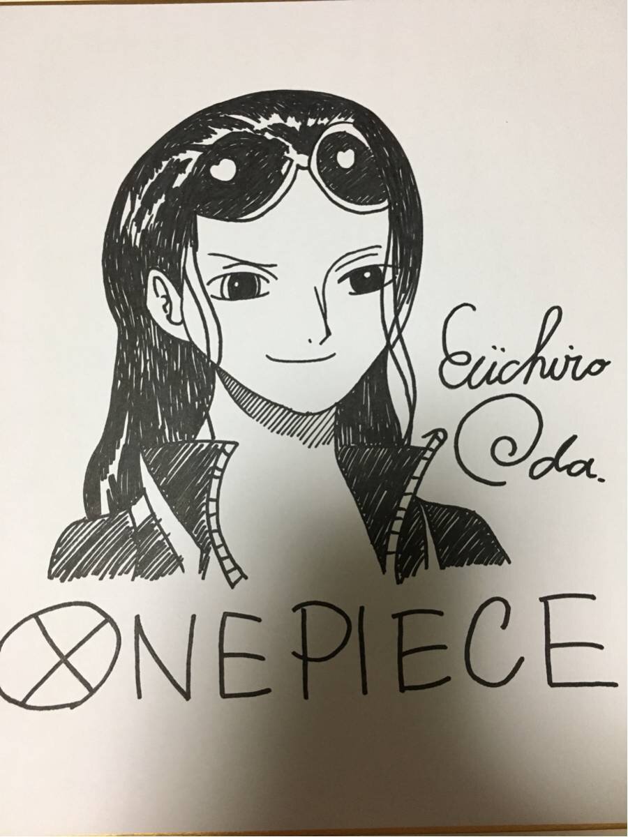 Educational counterfeit reference image (r208721660.1). — educational counterfeit (FAKE) shikishi reference associated with Eiichiro ODA