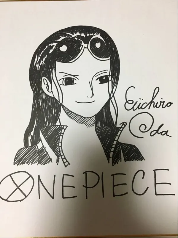 Educational counterfeit reference image (r208721660.1). — educational counterfeit (FAKE) shikishi reference associated with Eiichiro ODA