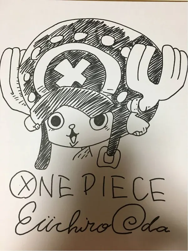 Educational counterfeit reference image (l408356185.1). — educational counterfeit (FAKE) shikishi reference associated with Eiichiro ODA