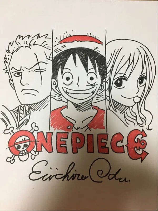 Educational counterfeit reference image (e240928484.1). — educational counterfeit (FAKE) shikishi reference associated with Eiichiro ODA