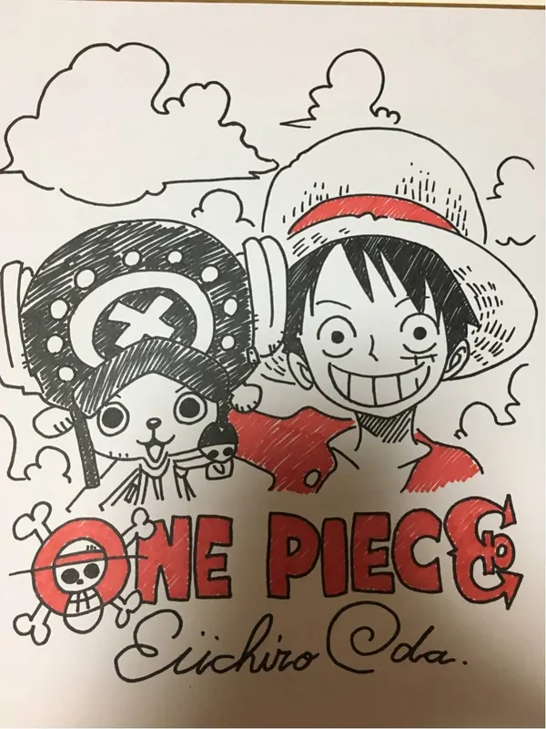 Educational counterfeit reference image (d246777925.1). — educational counterfeit (FAKE) shikishi reference associated with Eiichiro ODA