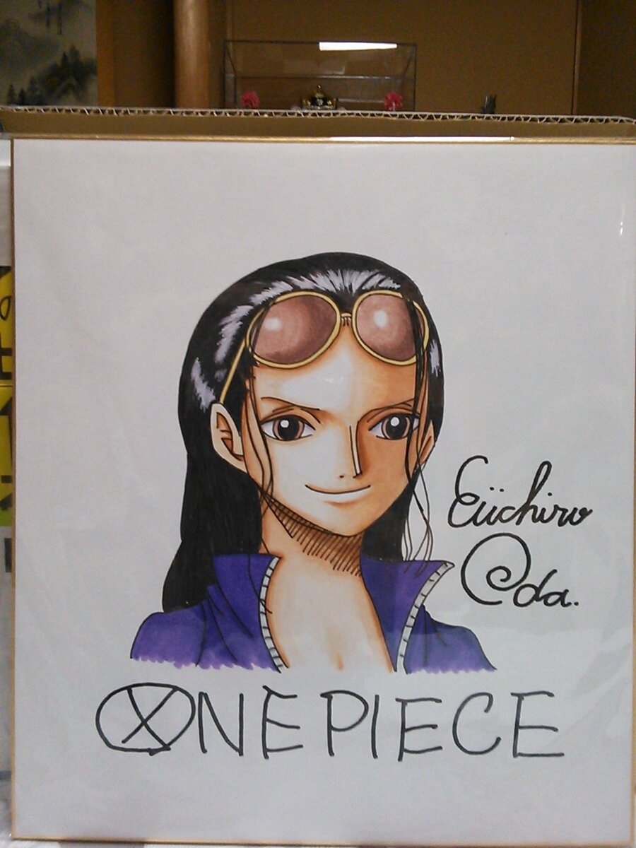 Educational counterfeit reference image (b274734053.1). — educational counterfeit (FAKE) shikishi reference associated with Eiichiro ODA