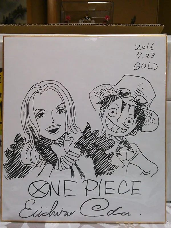 Educational counterfeit reference image (v515879911.1). — educational counterfeit (FAKE) shikishi reference associated with Eiichiro ODA