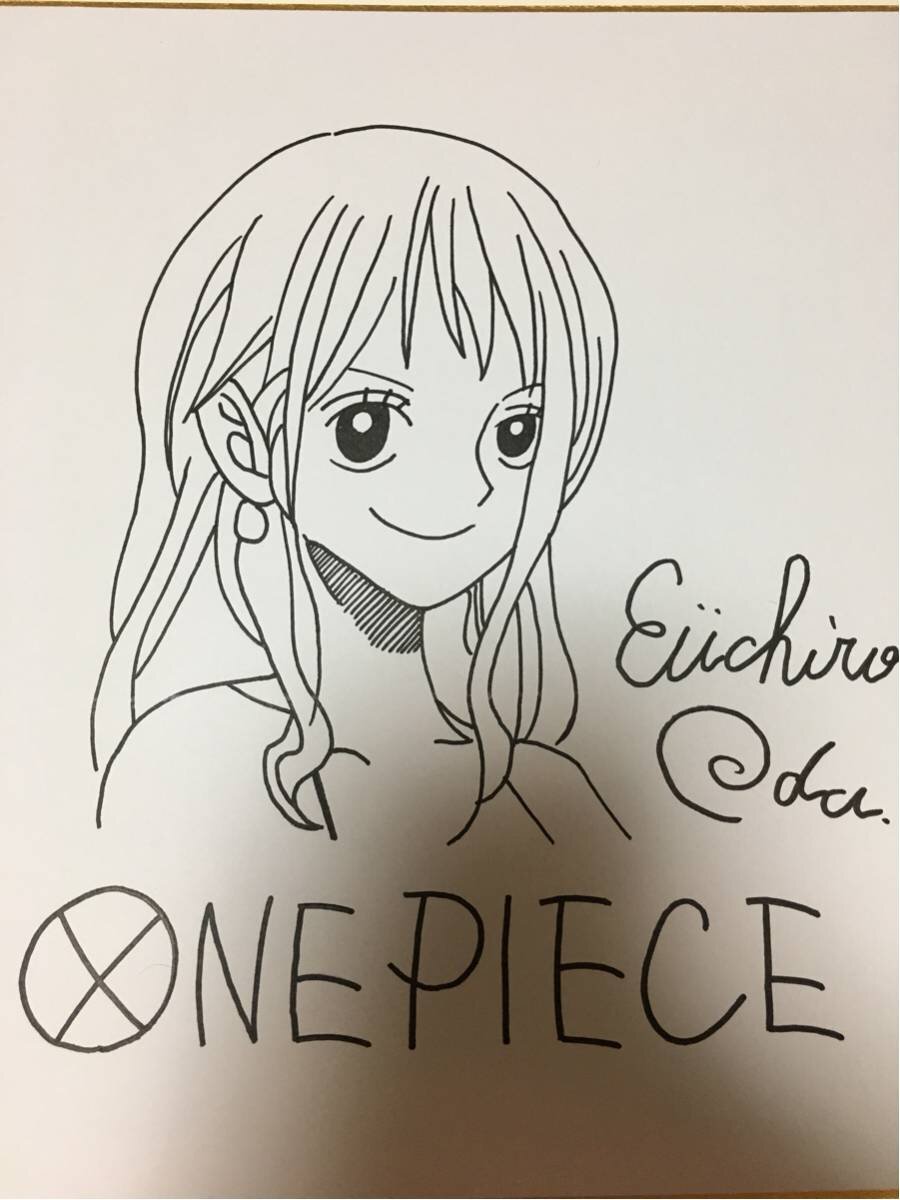 Educational counterfeit reference image (c616111884.1). — educational counterfeit (FAKE) shikishi reference associated with Eiichiro ODA