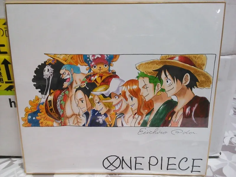 Educational counterfeit reference image (v515958316.1). — educational counterfeit (FAKE) shikishi reference associated with Eiichiro ODA