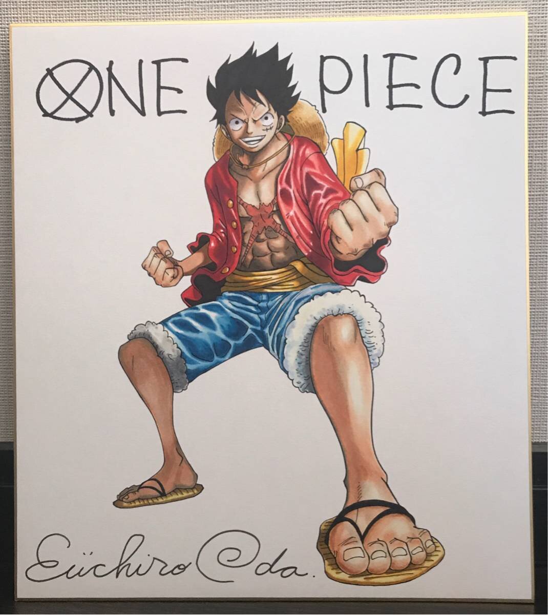 Educational counterfeit reference image (u162019106.1). — educational counterfeit (FAKE) shikishi reference associated with Eiichiro ODA