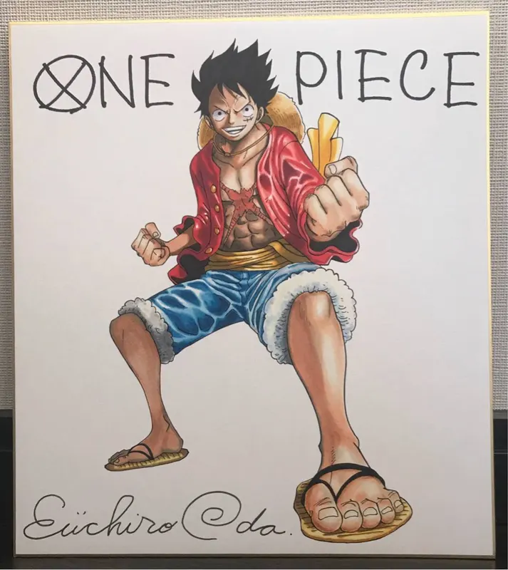 Educational counterfeit reference image (u162019106.1). — educational counterfeit (FAKE) shikishi reference associated with Eiichiro ODA