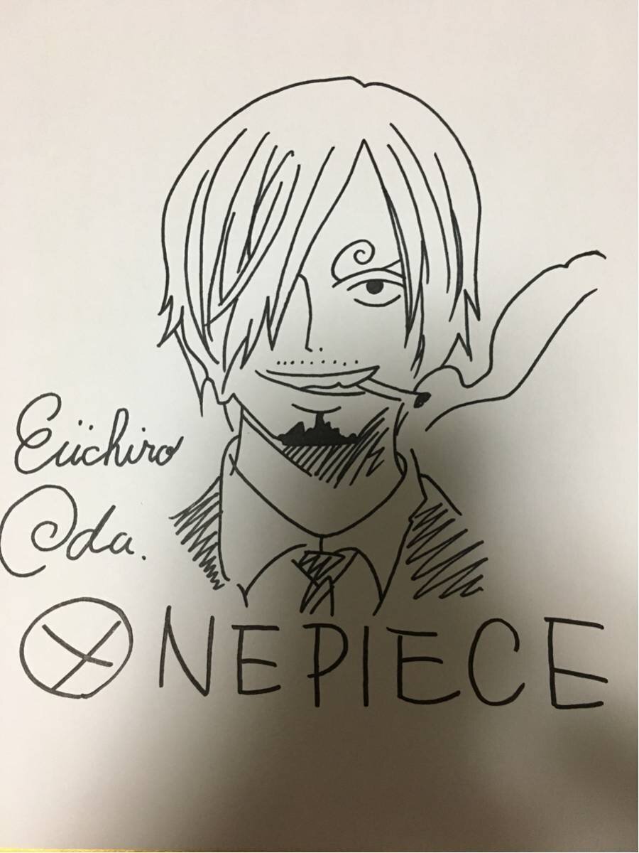 Educational counterfeit reference image (w200583068.1). — educational counterfeit (FAKE) shikishi reference associated with Eiichiro ODA