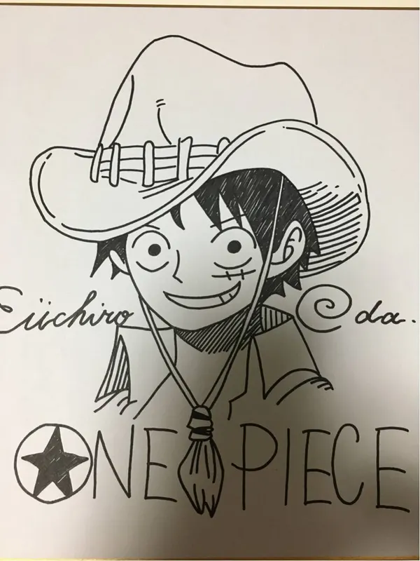 Educational counterfeit reference image (n234004771.1). — educational counterfeit (FAKE) shikishi reference associated with Eiichiro ODA