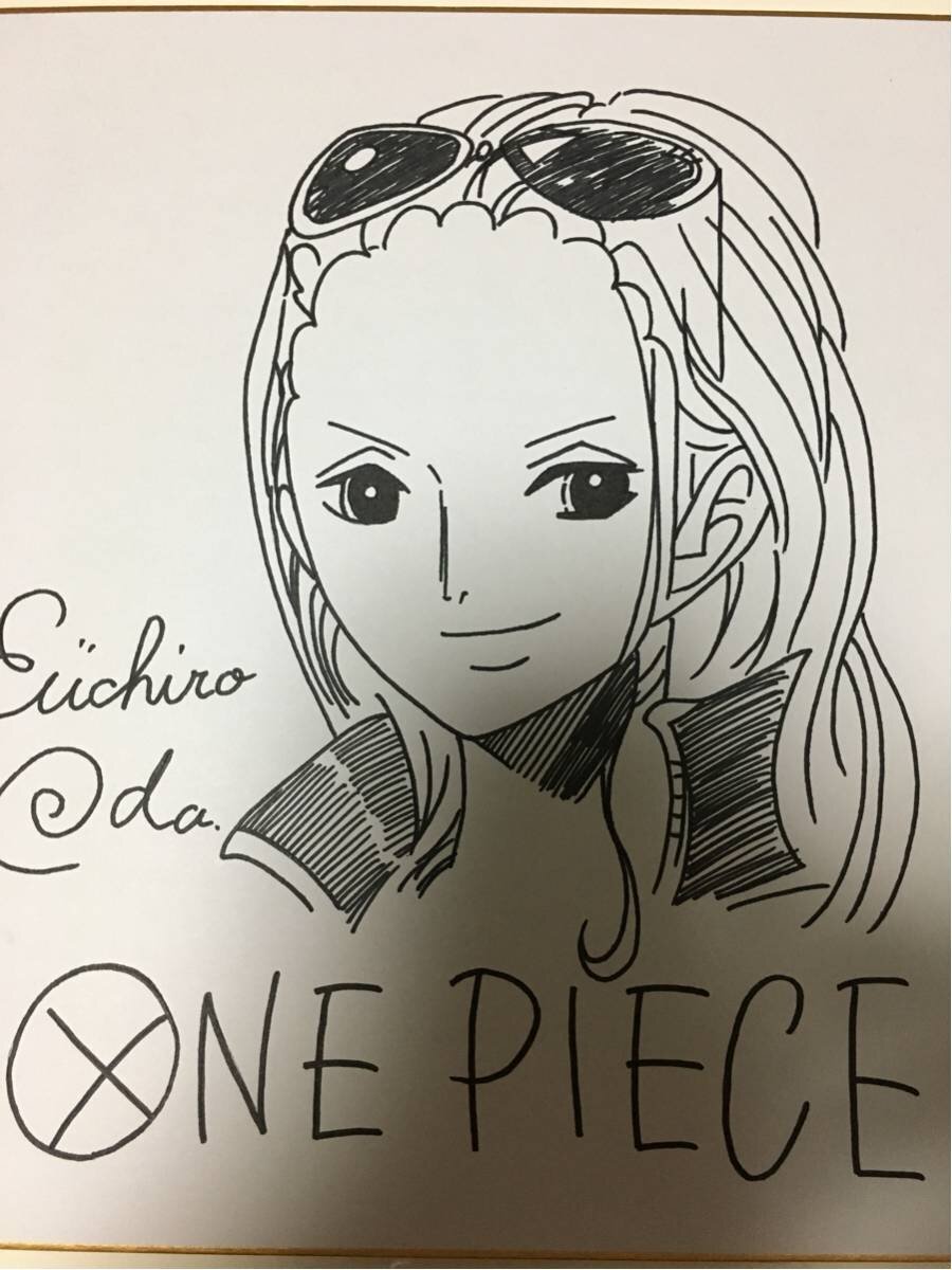 Educational counterfeit reference image (d252419285.1). — educational counterfeit (FAKE) shikishi reference associated with Eiichiro ODA