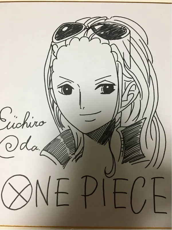 Educational counterfeit reference image (d252419285.1). — educational counterfeit (FAKE) shikishi reference associated with Eiichiro ODA