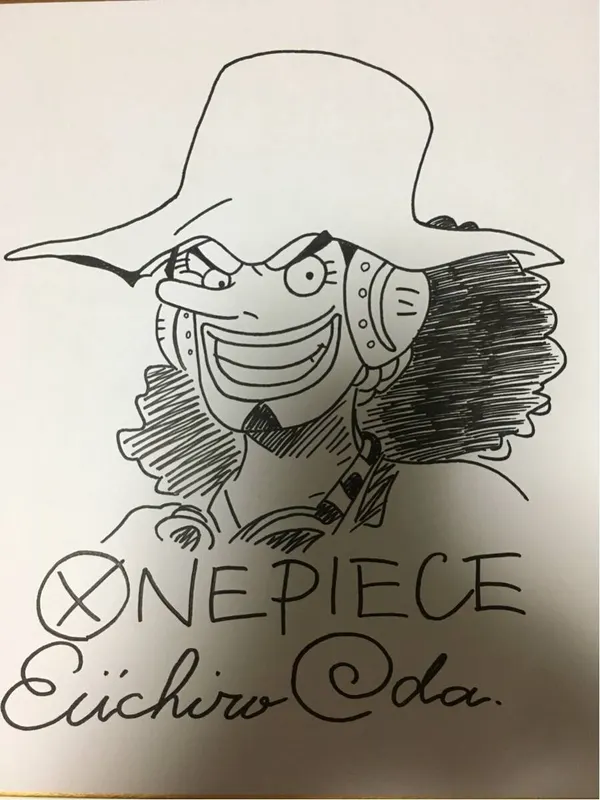 Educational counterfeit reference image (264436532.1). — educational counterfeit (FAKE) shikishi reference associated with Eiichiro ODA