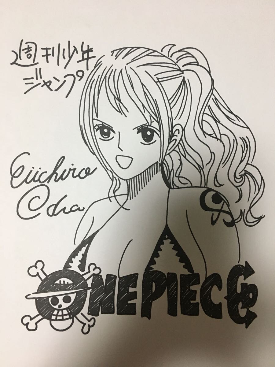 Educational counterfeit reference image (l420847467.1). — educational counterfeit (FAKE) shikishi reference associated with Eiichiro ODA