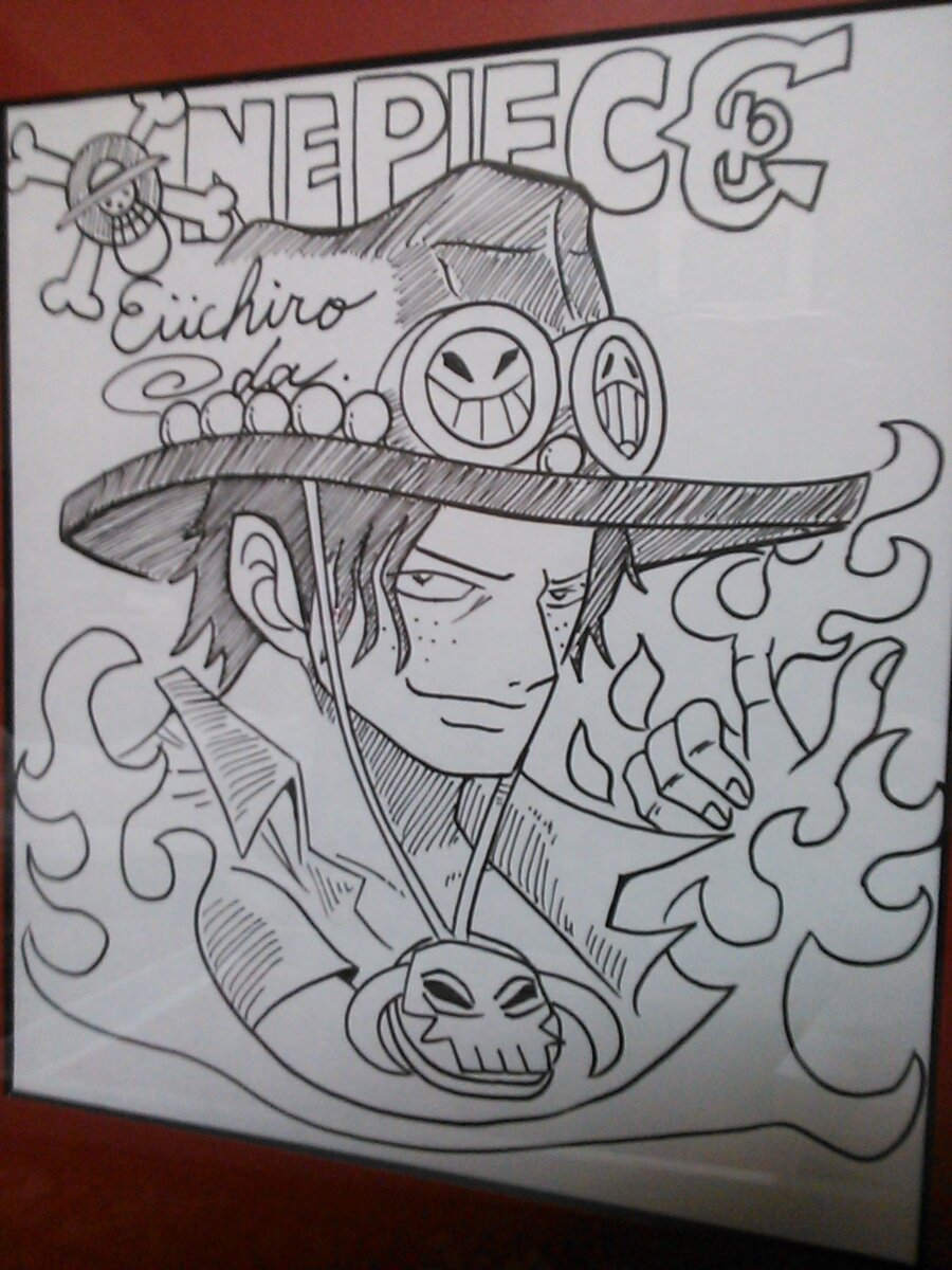 Educational counterfeit reference image (272904070.3). — educational counterfeit (FAKE) shikishi reference associated with Eiichiro ODA