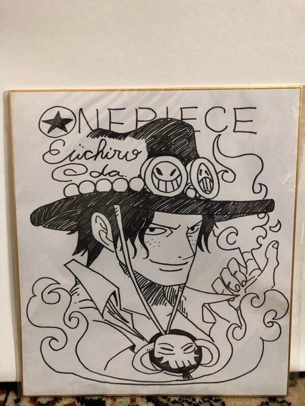 Educational counterfeit reference image (j468508772.3). — educational counterfeit (FAKE) shikishi reference associated with Eiichiro ODA