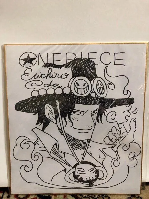 Educational counterfeit reference image (j468508772.3). — educational counterfeit (FAKE) shikishi reference associated with Eiichiro ODA