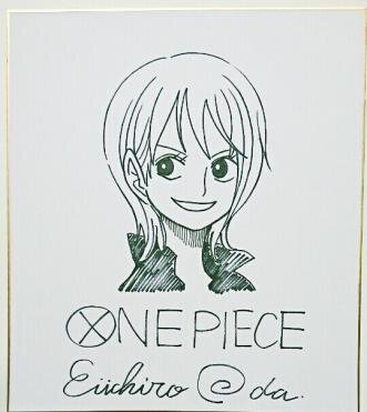 Educational counterfeit reference image (w230474257). — educational counterfeit (FAKE) shikishi reference associated with Eiichiro ODA