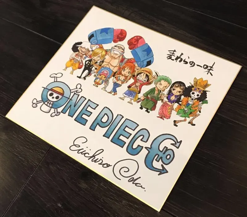 Educational counterfeit reference image (q249911711.2). — educational counterfeit (FAKE) shikishi reference associated with Eiichiro ODA