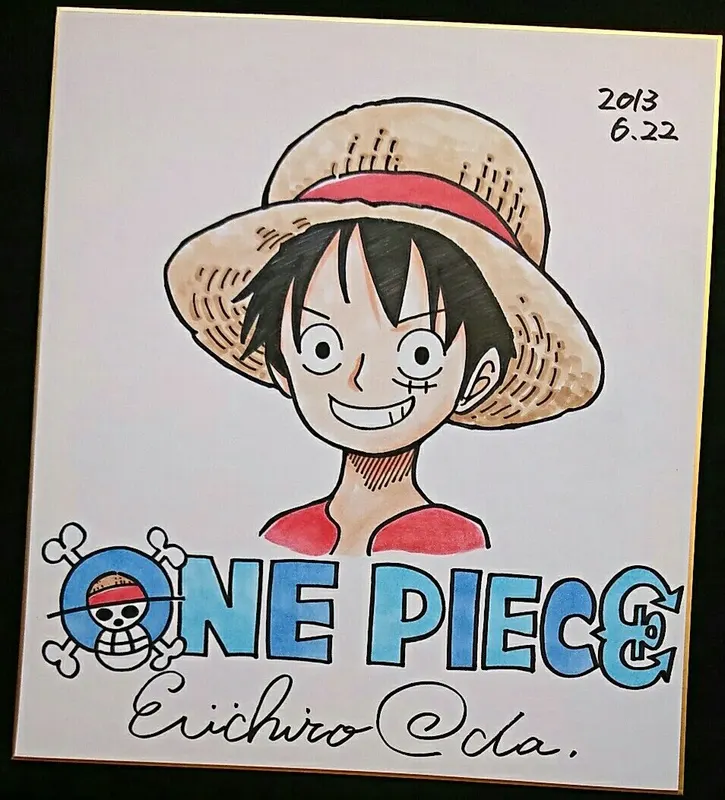 Educational counterfeit reference image (l497577572.1). — educational counterfeit (FAKE) shikishi reference associated with Eiichiro ODA