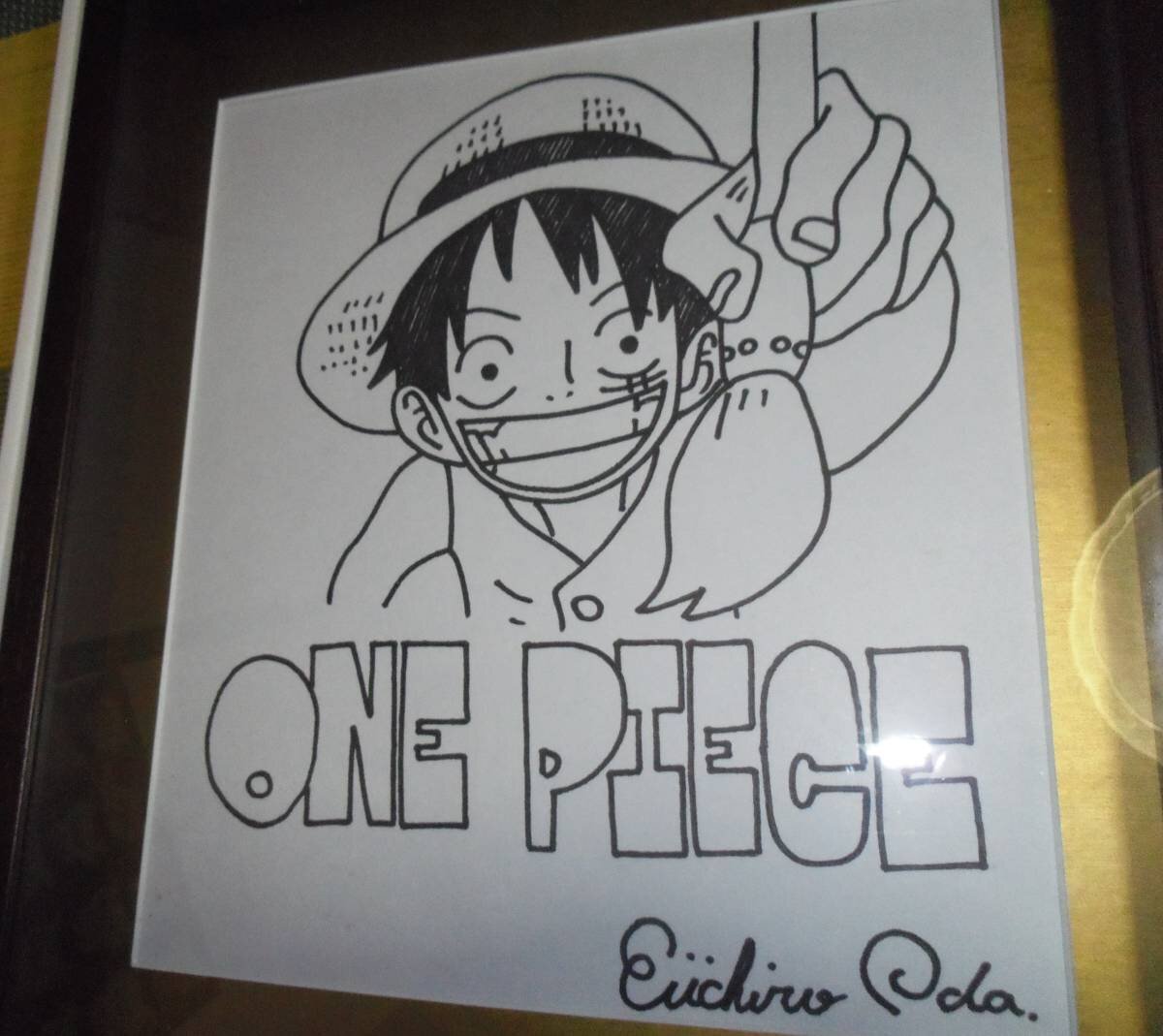 Educational counterfeit reference image (e391130938.2). — educational counterfeit (FAKE) shikishi reference associated with Eiichiro ODA