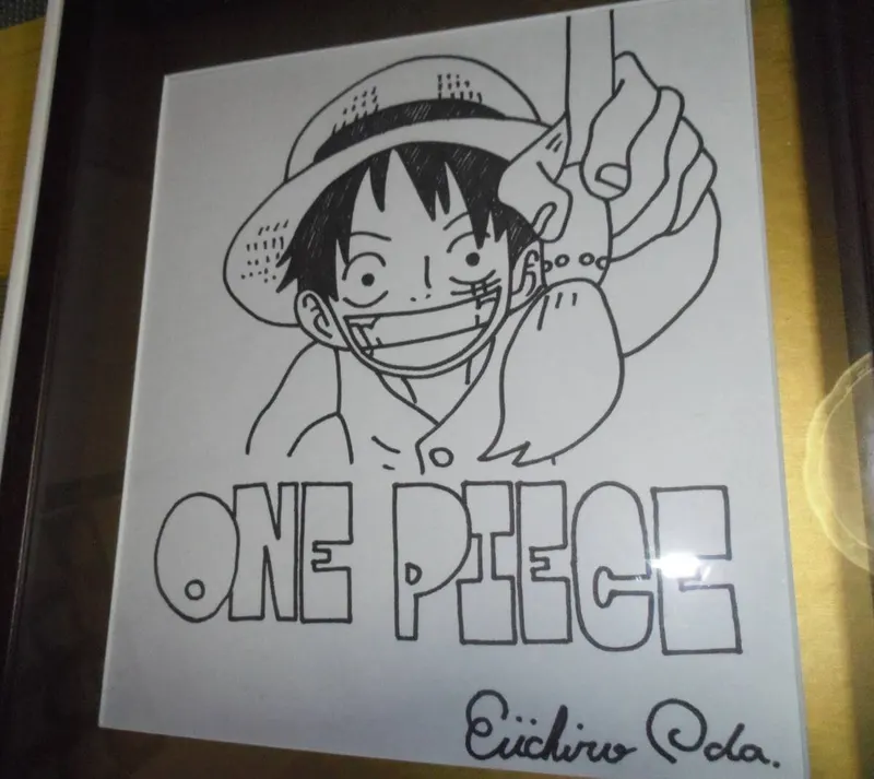 Educational counterfeit reference image (e391130938.2). — educational counterfeit (FAKE) shikishi reference associated with Eiichiro ODA