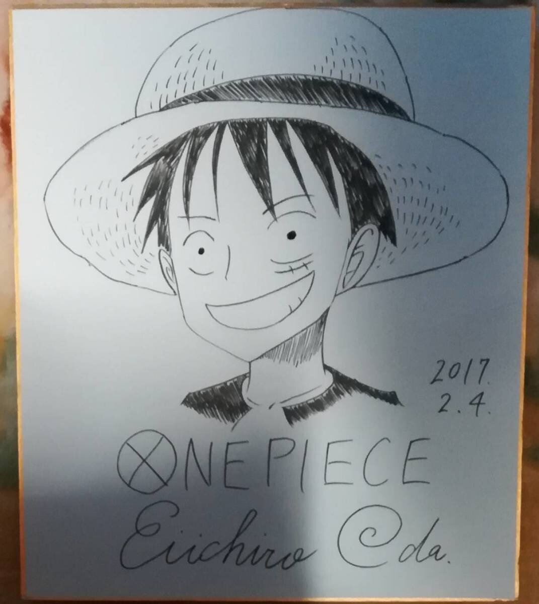 Educational counterfeit reference image (v724839286.1). — educational counterfeit (FAKE) shikishi reference associated with Eiichiro ODA