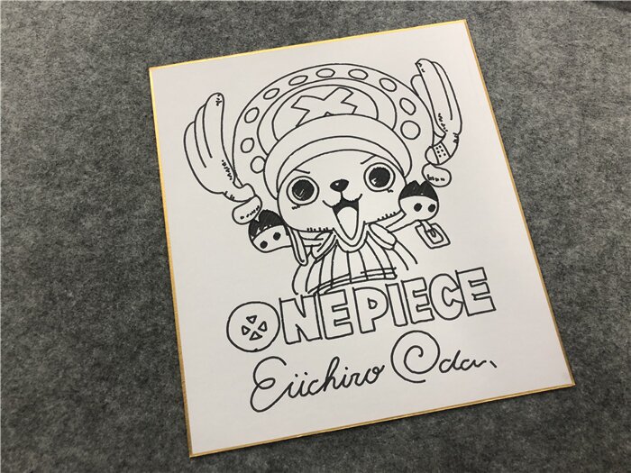 Educational counterfeit reference image (b476055204.1). — educational counterfeit (FAKE) shikishi reference associated with Eiichiro ODA