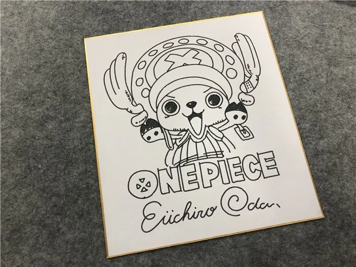 Educational counterfeit reference image (b476055204.1). — educational counterfeit (FAKE) shikishi reference associated with Eiichiro ODA