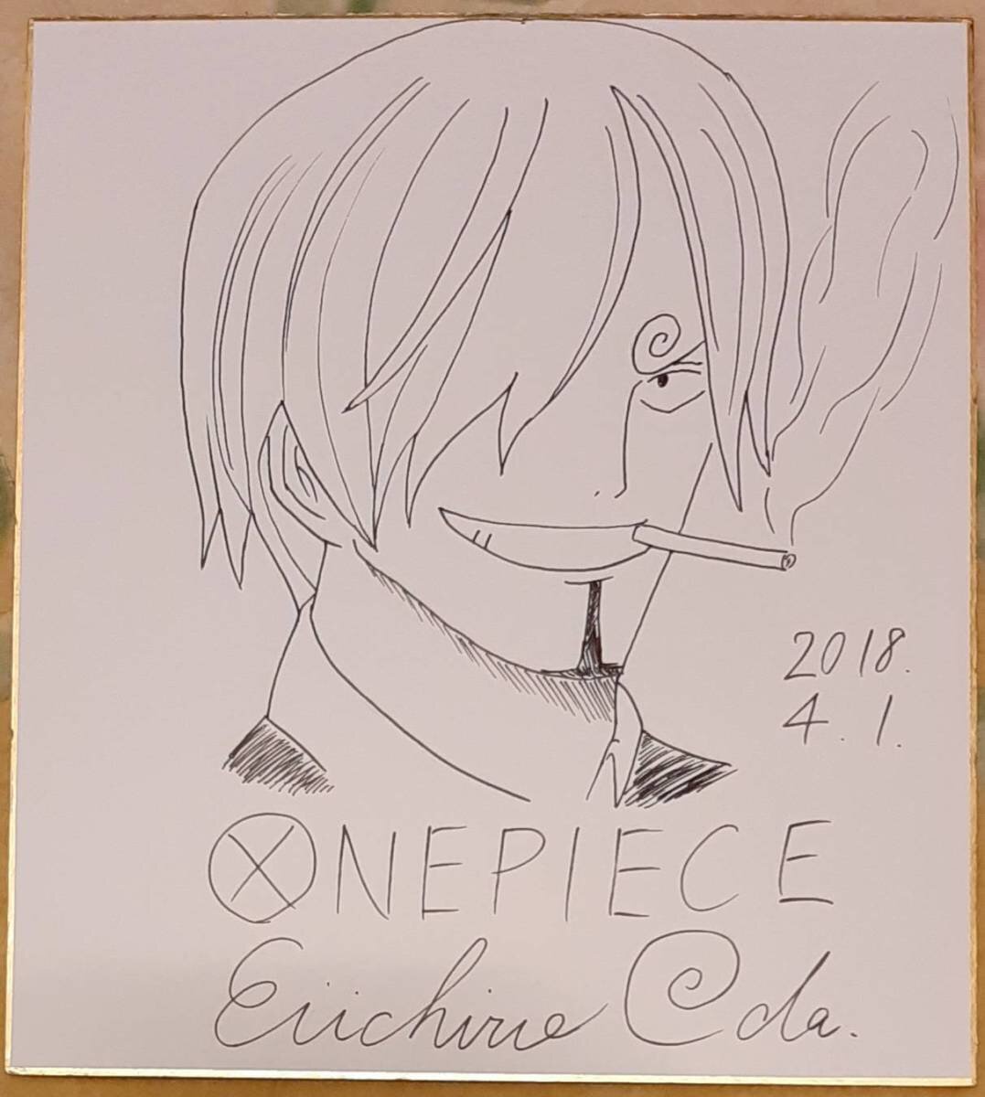 Educational counterfeit reference image (e450667911.1). — educational counterfeit (FAKE) shikishi reference associated with Eiichiro ODA