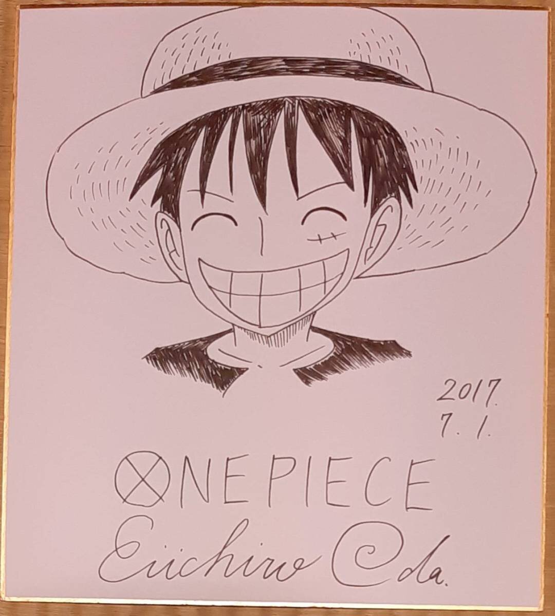Educational counterfeit reference image (c846588391.1). — educational counterfeit (FAKE) shikishi reference associated with Eiichiro ODA