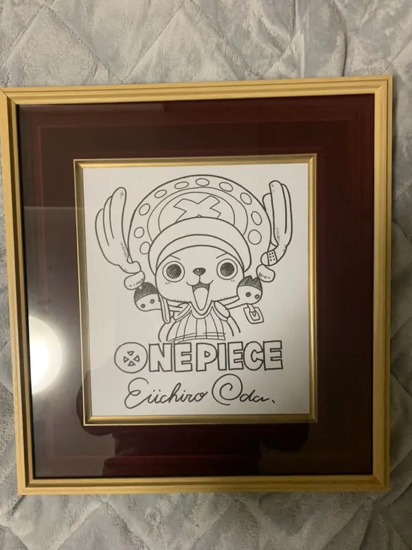 Educational counterfeit reference image (w434181165.1). — educational counterfeit (FAKE) shikishi reference associated with Eiichiro ODA