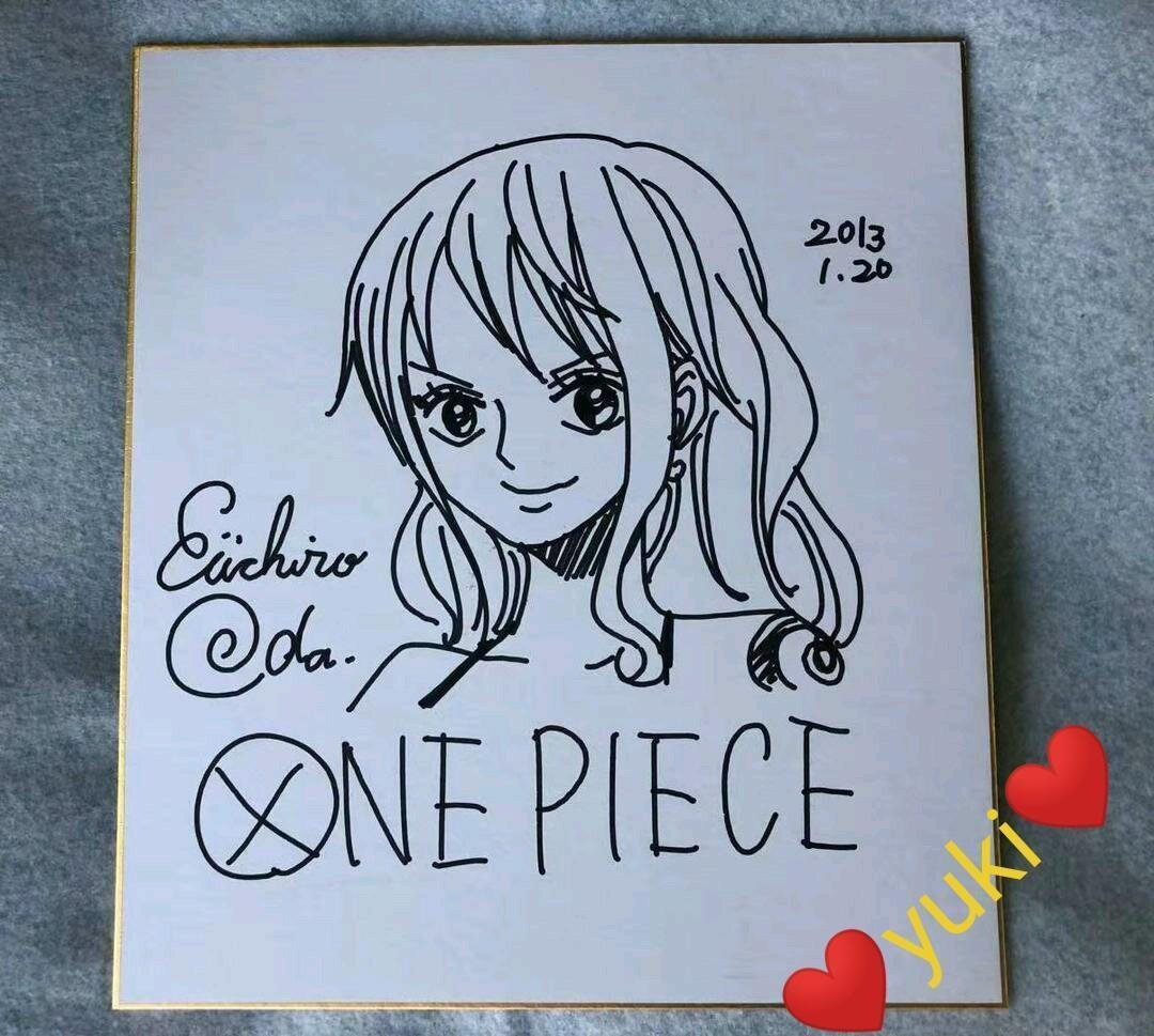 Educational counterfeit reference image (n496634896.1). — educational counterfeit (FAKE) shikishi reference associated with Eiichiro ODA