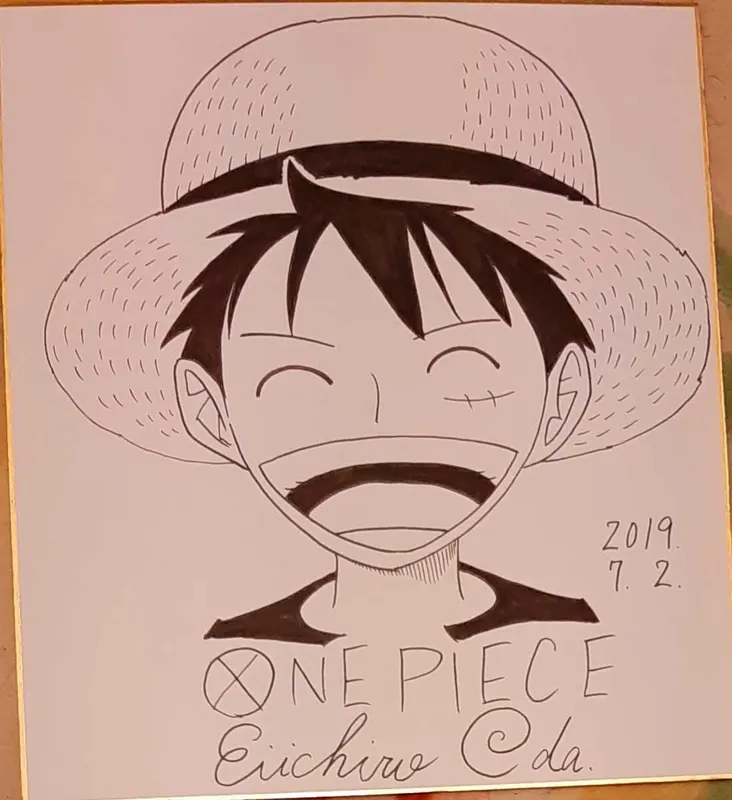 Educational counterfeit reference image (o1018491362.1). — educational counterfeit (FAKE) shikishi reference associated with Eiichiro ODA