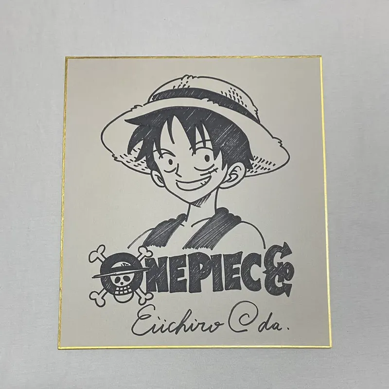 Educational counterfeit reference image (b1028130839.1). — educational counterfeit (FAKE) shikishi reference associated with Eiichiro ODA