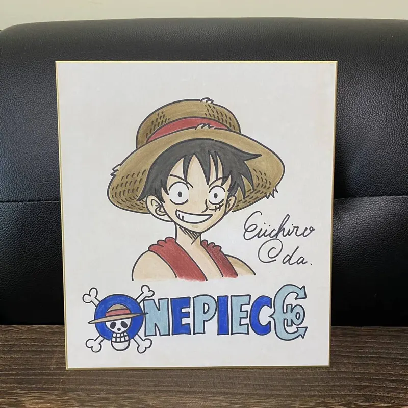 Educational counterfeit reference image (k1016098133.1). — educational counterfeit (FAKE) shikishi reference associated with Eiichiro ODA