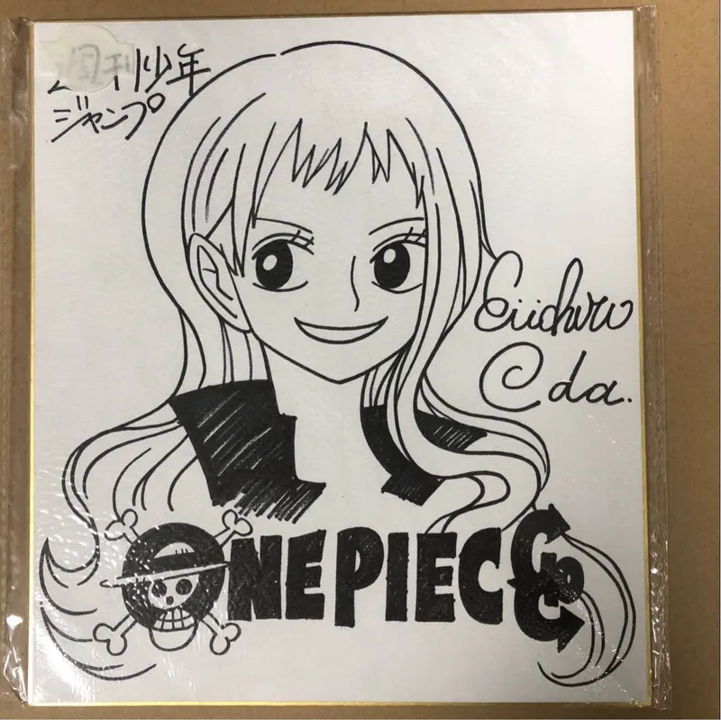 Educational counterfeit reference image (d1029333900.1). — educational counterfeit (FAKE) shikishi reference associated with Eiichiro ODA