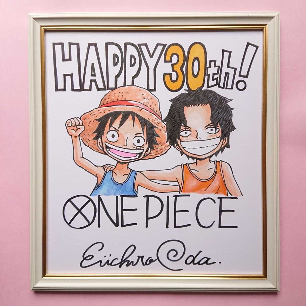 Educational counterfeit reference image (k1063236133.1-1). — educational counterfeit (FAKE) shikishi reference associated with Eiichiro ODA