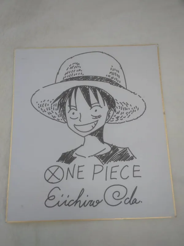 Educational counterfeit reference image (f1077586163.1). — educational counterfeit (FAKE) shikishi reference associated with Eiichiro ODA