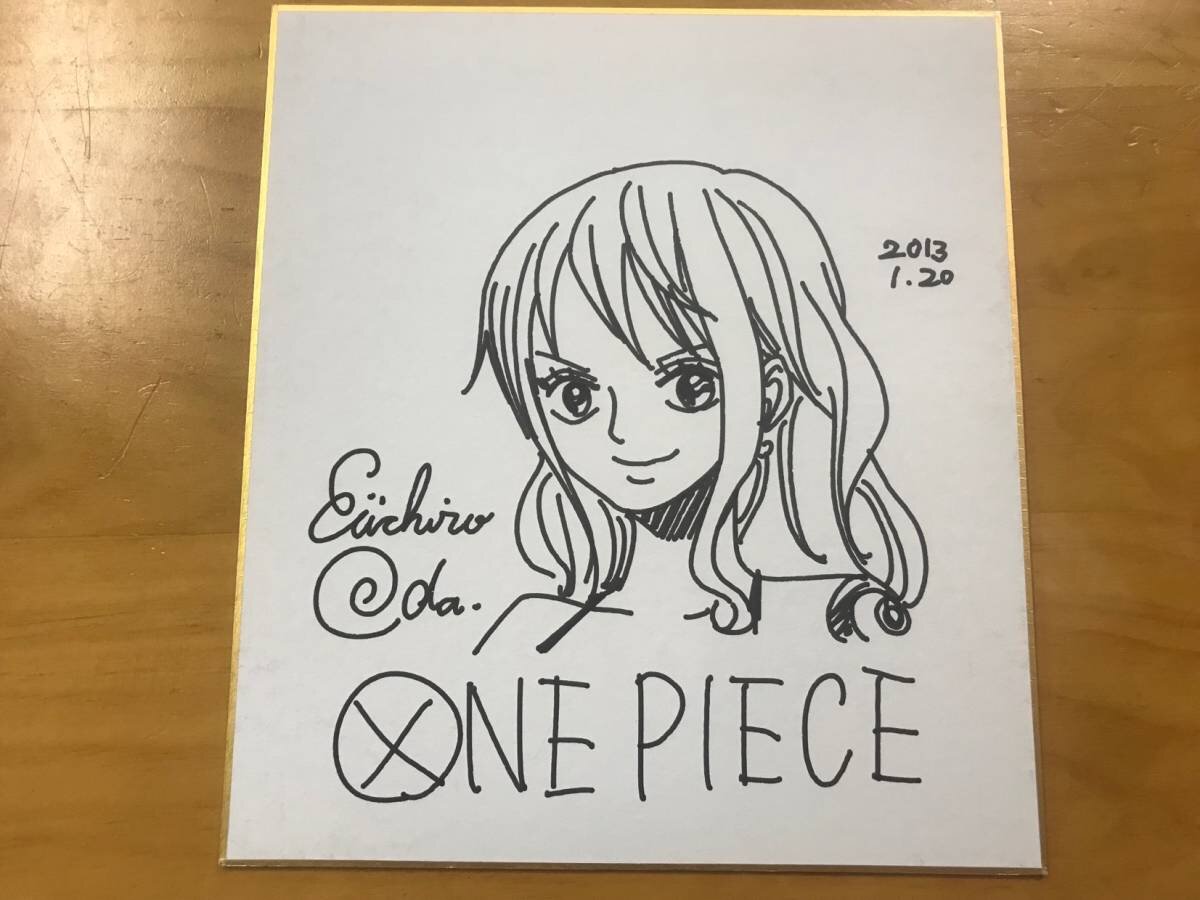 Educational counterfeit reference image (w1101283727.1). — educational counterfeit (FAKE) shikishi reference associated with Eiichiro ODA