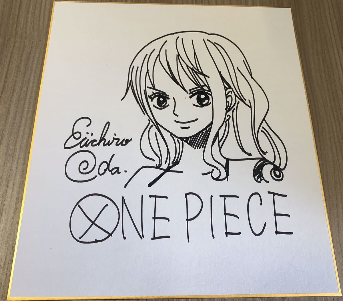 Educational counterfeit reference image (j1109101544.1). — educational counterfeit (FAKE) shikishi reference associated with Eiichiro ODA