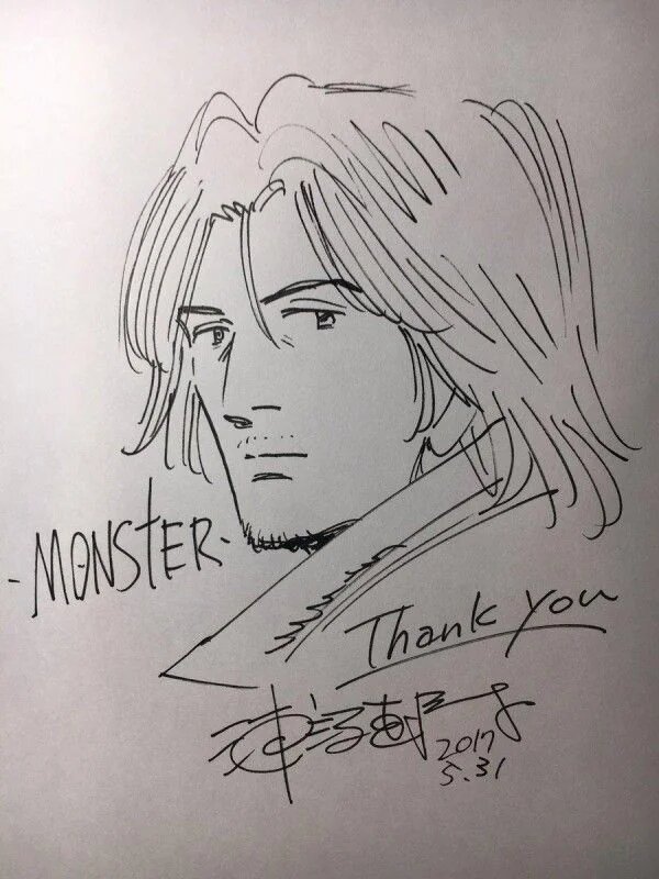 Educational authentic reference image (looking-to-buy-original-sketches-signatures-by-naoki-v0-7y0m7xmq8nga1). — educational authentic (REAL) shikishi reference associated with Naoki Urasawa