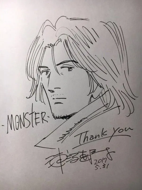 Educational authentic reference image (looking-to-buy-original-sketches-signatures-by-naoki-v0-7y0m7xmq8nga1). — educational authentic (REAL) shikishi reference associated with Naoki Urasawa