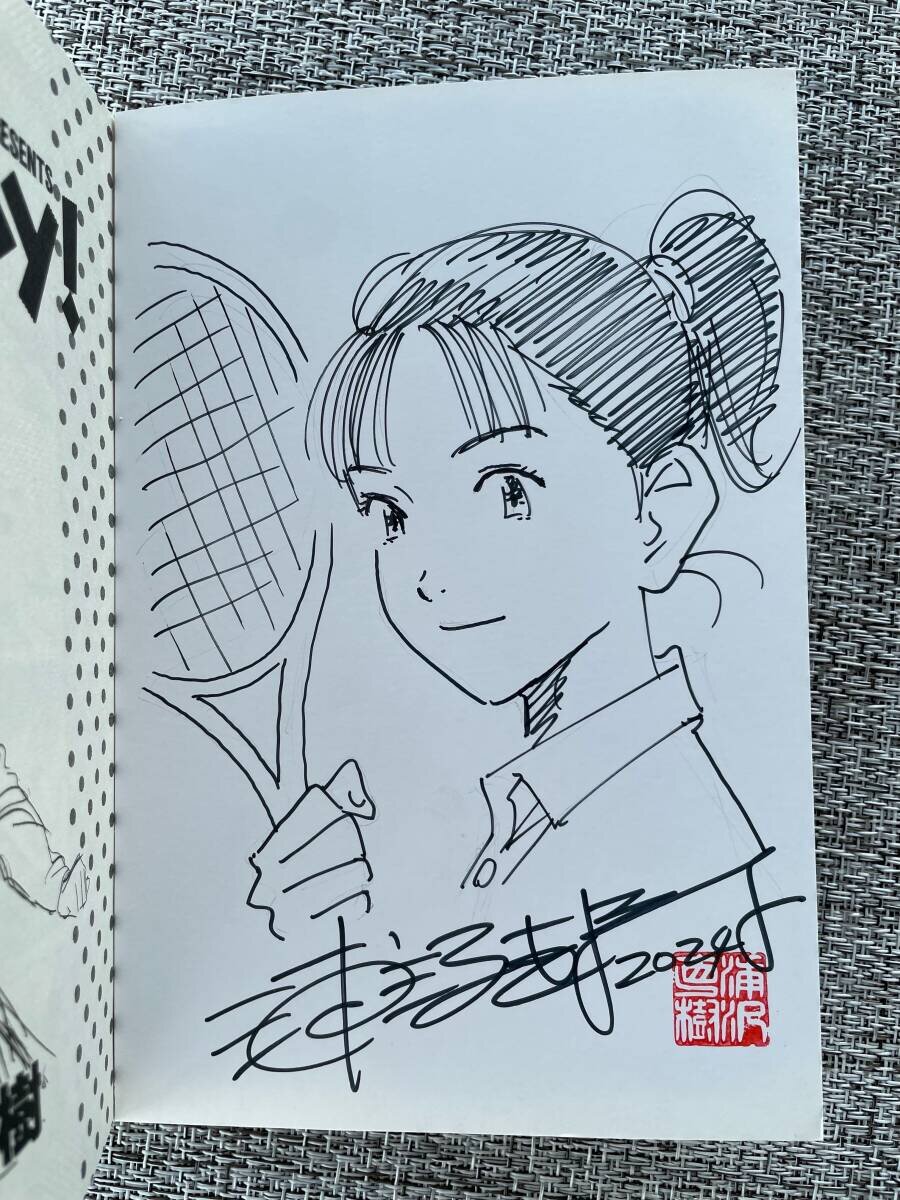 Charity Auction Picture — educational authentic (REAL) shikishi reference associated with Naoki Urasawa