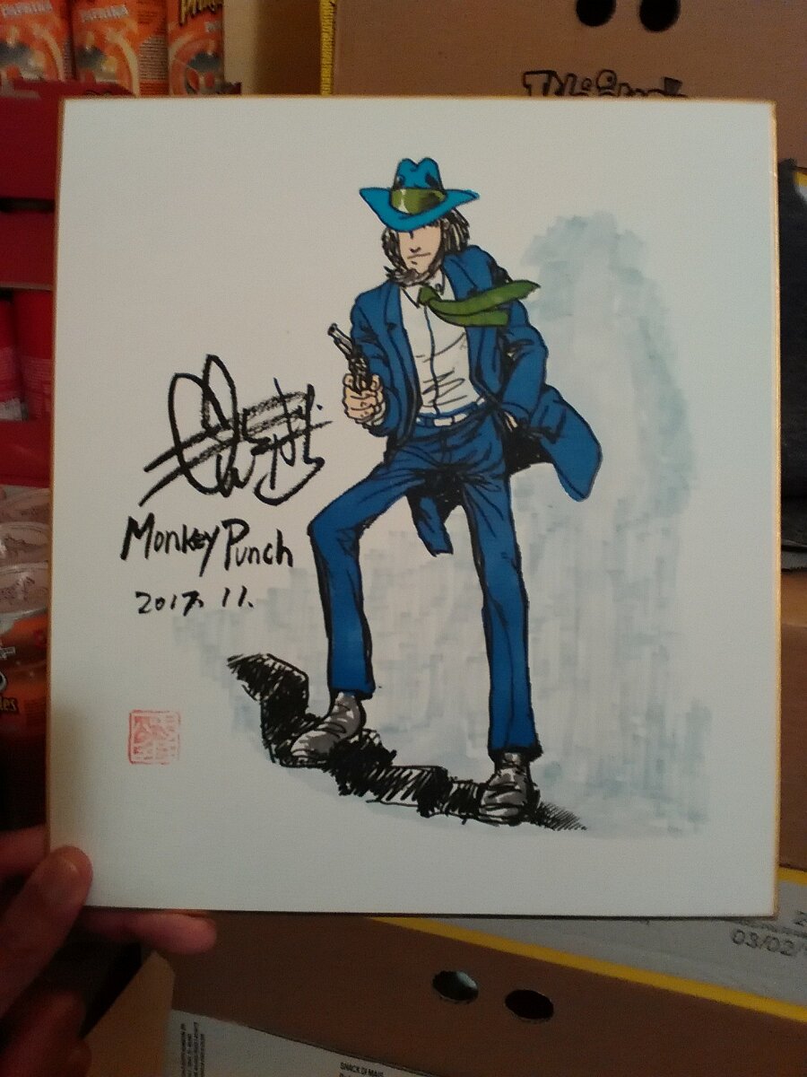Educational authentic reference image (23213027_1758011857543854_1928756566762600326_o). — educational authentic (REAL) shikishi reference associated with Monkey Punch