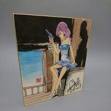 Educational counterfeit reference image (awrweaaweawe). — educational counterfeit (FAKE) shikishi reference associated with Monkey Punch