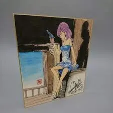 Educational counterfeit reference image (awrweaaweawe). — educational counterfeit (FAKE) shikishi reference associated with Monkey Punch