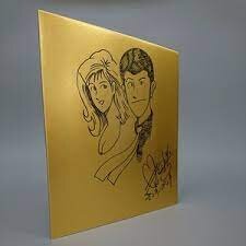 Educational counterfeit reference image (awetrat). — educational counterfeit (FAKE) shikishi reference associated with Monkey Punch