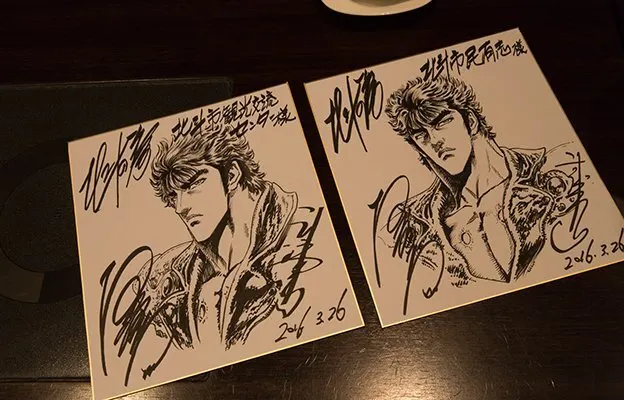 Educational authentic reference image (ChGQZHaUoAAuyPV). — educational authentic (REAL) shikishi reference associated with Tetsuo Hara