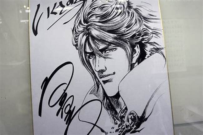 Educational authentic reference image (OeeawweIP). — educational authentic (REAL) shikishi reference associated with Tetsuo Hara
